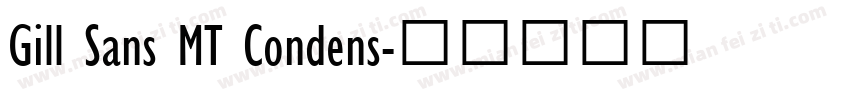Gill Sans MT Condens字体转换